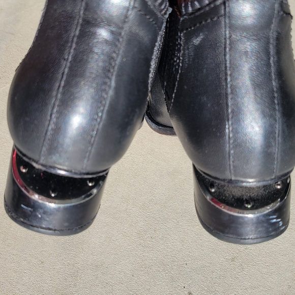 Alexander Wang Kori Bootie With Rhodium Leather Black Chelsea Ankle Cutout 37.5 - Picture 12 of 16